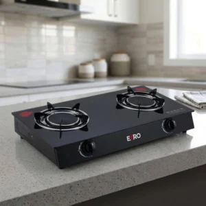 Euro Infrared Gas Cooker – Glass Top with Flame Control